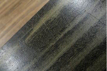 和製アンティーク　深く味のある木の風合いが魅力的な楔(クサビ)式本棚(ブックシェルフ、オープンシェルフ、飾り棚)(R-078657)