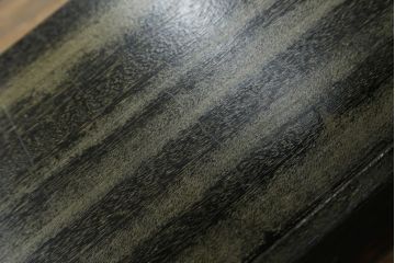 和製アンティーク　深く味のある木の風合いが魅力的な楔(クサビ)式本棚(ブックシェルフ、オープンシェルフ、飾り棚)(R-078657)