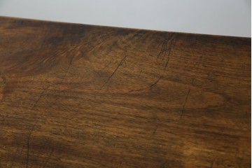 和製アンティーク　高級品!!　総楠(クス)材　前面バーズアイ　銅金具　落ち着きのある佇まいが魅力的な二段重ね時代箪笥　(R-078659)