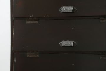和製アンティーク　落ち着きのある空間作りにおすすめのパタパタ下駄箱(シューズボックス、靴箱、収納棚、戸棚、キャビネット)(R-078660)