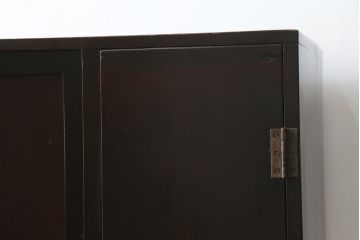 和製アンティーク　落ち着きのある空間作りにおすすめのパタパタ下駄箱(シューズボックス、靴箱、収納棚、戸棚、キャビネット)(R-078660)