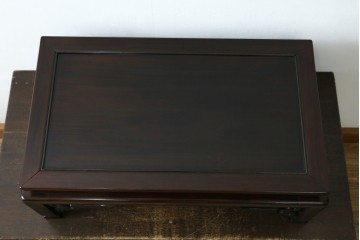 和製アンティーク　指物工芸家具　総紫檀(シタン)材　和の雰囲気づくりにおすすめの花台　(R-078661)