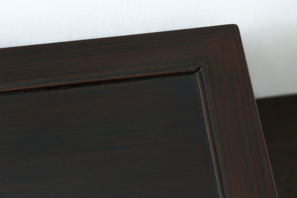 和製アンティーク　指物工芸家具　総紫檀(シタン)材　和の雰囲気づくりにおすすめの花台　(R-078661)