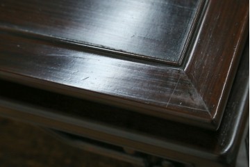 和製アンティーク　指物工芸家具　総紫檀(シタン)材　和の雰囲気づくりにおすすめの花台　(R-078661)