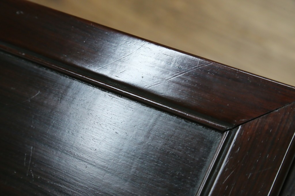 和製アンティーク　指物工芸家具　総紫檀(シタン)材　和の雰囲気づくりにおすすめの花台　(R-078661)