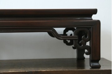 和製アンティーク　指物工芸家具　総紫檀(シタン)材　和の雰囲気づくりにおすすめの花台　(R-078661)