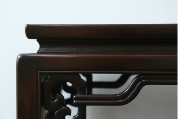 和製アンティーク　指物工芸家具　総紫檀(シタン)材　和の雰囲気づくりにおすすめの花台　(R-078661)