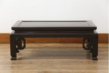 和製アンティーク　指物工芸家具　総紫檀(シタン)材　和の雰囲気づくりにおすすめの花台(飾り台)(R-078661)