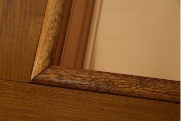 中古　美品　伝統木芸士　石橋武士作　欅(ケヤキ)材　重厚感のある大型サイズの囲炉裏テーブル　(R-078664)
