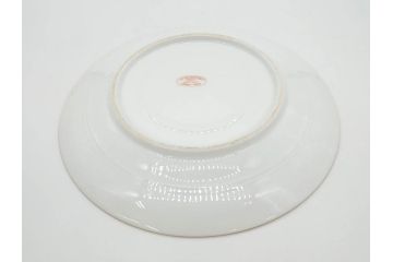 ビンテージ　フランス　PILLIVUYT(ピリヴィッツ)　MEHUN(メアン)　淡い色調で描かれた花のデザインが上品なプレート5枚セット(ピリヴュイ、花柄、フラワー、金彩、磁器、食器、皿、中皿、洋食器、ヴィンテージ)(R-078687)