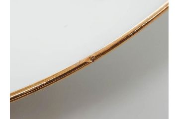 ビンテージ　フランス　PILLIVUYT(ピリヴィッツ)　MEHUN(メアン)　淡い色調で描かれた花のデザインが上品なプレート5枚セット(ピリヴュイ、花柄、フラワー、金彩、磁器、食器、皿、中皿、洋食器、ヴィンテージ)(R-078687)