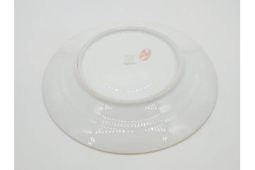 ビンテージ　フランス　PILLIVUYT(ピリヴィッツ)　MEHUN(メアン)　淡い色調で描かれた花のデザインが上品なプレート5枚セット(ピリヴュイ、花柄、フラワー、金彩、磁器、食器、皿、中皿、洋食器、ヴィンテージ)(R-078687)