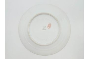 ビンテージ　フランス　PILLIVUYT(ピリヴィッツ)　MEHUN(メアン)　淡い色調で描かれた花のデザインが上品なプレート5枚セット(ピリヴュイ、花柄、フラワー、金彩、磁器、食器、皿、中皿、洋食器、ヴィンテージ)(R-078687)