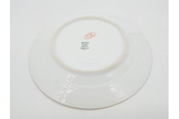 ビンテージ　フランス　PILLIVUYT(ピリヴィッツ)　MEHUN(メアン)　淡い色調で描かれた花のデザインが上品なプレート6枚セット(ピリヴュイ、花柄、フラワー、金彩、磁器、食器、皿、中皿、洋食器、ヴィンテージ)(R-078688)