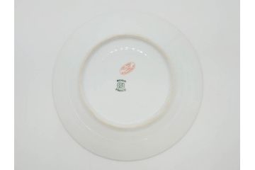 ビンテージ　フランス　PILLIVUYT(ピリヴィッツ)　MEHUN(メアン)　淡い色調で描かれた花のデザインが上品なプレート6枚セット(ピリヴュイ、花柄、フラワー、金彩、磁器、食器、皿、中皿、洋食器、ヴィンテージ)(R-078688)