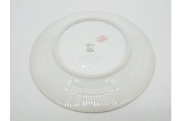 ビンテージ　フランス　PILLIVUYT(ピリヴィッツ)　MEHUN(メアン)　淡い色調で描かれた花のデザインが上品なプレート6枚セット(ピリヴュイ、花柄、フラワー、金彩、磁器、食器、皿、中皿、洋食器、ヴィンテージ)(R-078688)