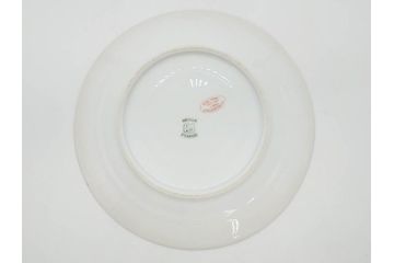 ビンテージ　フランス　PILLIVUYT(ピリヴィッツ)　MEHUN(メアン)　淡い色調で描かれた花のデザインが上品なプレート6枚セット(ピリヴュイ、花柄、フラワー、金彩、磁器、食器、皿、中皿、洋食器、ヴィンテージ)(R-078688)