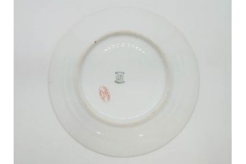 ビンテージ　フランス　PILLIVUYT(ピリヴィッツ)　MEHUN(メアン)　淡い色調で描かれた花のデザインが上品なプレート6枚セット(ピリヴュイ、花柄、フラワー、金彩、磁器、食器、皿、中皿、洋食器、ヴィンテージ)(R-078688)