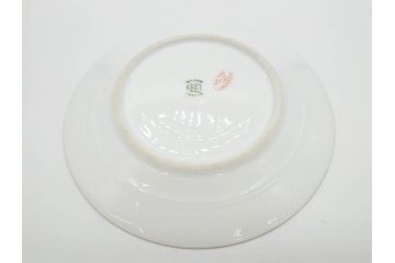 ビンテージ　フランス　PILLIVUYT(ピリヴィッツ)　MEHUN(メアン)　淡い色調で描かれた花のデザインが上品なプレート6枚セット(ピリヴュイ、花柄、フラワー、金彩、磁器、食器、皿、中皿、洋食器、ヴィンテージ)(R-078688)