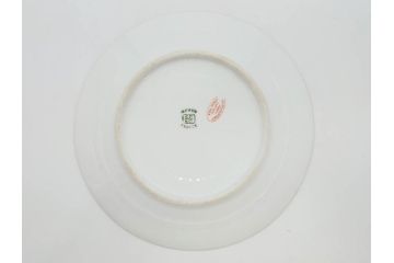 ビンテージ　フランス　PILLIVUYT(ピリヴィッツ)　MEHUN(メアン)　淡い色調で描かれた花のデザインが上品なプレート6枚セット(ピリヴュイ、花柄、フラワー、金彩、磁器、食器、皿、中皿、洋食器、ヴィンテージ)(R-078688)