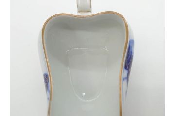 戦前　当時物　有田焼　オールド香蘭社　染付　上品な花柄が美しい茶器セット(急須、湯冷まし、湯飲み5客、朝顔、磁器、茶道具)(R-078689)