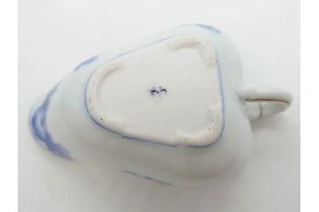 戦前　当時物　有田焼　オールド香蘭社　染付　上品な花柄が美しい茶器セット(急須、湯冷まし、湯飲み5客、朝顔、磁器、茶道具)(R-078689)