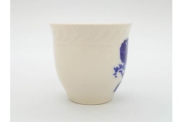 ビンテージ　フランス　GIEN(ジアン)　ブルーローズがエレガントなカップ&ソーサー6客セット(ヴィンテージ、C&S、磁器、バラ、薔薇、洋食器)(R-078692)