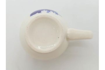 ビンテージ　フランス　GIEN(ジアン)　ブルーローズがエレガントなカップ&ソーサー6客セット(ヴィンテージ、C&S、磁器、バラ、薔薇、洋食器)(R-078692)