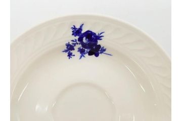 ビンテージ　フランス　GIEN(ジアン)　ブルーローズがエレガントなカップ&ソーサー6客セット(ヴィンテージ、C&S、磁器、バラ、薔薇、洋食器)(R-078692)