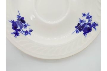 ビンテージ　フランス　GIEN(ジアン)　ブルーローズがエレガントなカップ&ソーサー6客セット(ヴィンテージ、C&S、磁器、バラ、薔薇、洋食器)(R-078692)