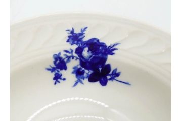 ビンテージ　フランス　GIEN(ジアン)　ブルーローズがエレガントなカップ&ソーサー6客セット(ヴィンテージ、C&S、磁器、バラ、薔薇、洋食器)(R-078692)