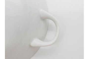 ドイツ　HUTSCHENREUTHER(フッチェンロイター)　ローズ　柔らかな色彩で描かれたバラのデザインが可愛らしいスープカップ&ソーサー6客セット(バラ、薔薇、ブルーローズ、ダブルハンドル、皿、プレート、洋食器)(R-078693)