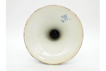 ジャンク品　ビンテージ　オランダ　DELFT(デルフト)　ブルーハンドペイント　細かな染付に匠の技が光る置時計(風車、花、フラワー、草花、風景、ヴィンテージ、陶器)(R-078694)