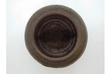 室町時代　古備前焼　波状文　高さ 約23cm　素朴な味わいがある壺(花生、花瓶、花器、花入れ、壷)(R-078695)