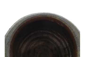 室町時代　古備前焼　波状文　高さ 約23cm　素朴な味わいがある壺(花生、花瓶、花器、花入れ、壷)(R-078695)