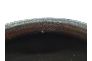 室町時代　古備前焼　波状文　高さ 約23cm　素朴な味わいがある壺(花生、花瓶、花器、花入れ、壷)(R-078695)