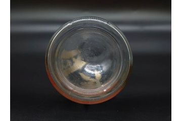 大正〜昭和初期　ひな道具　目出鯛　雛徳利　レトロな雰囲気が魅力的な蓋付きガラス徳利2点セット(金彩、ビン、箱付き、硝子、笹、瓶、ひな祭り)(R-078699)
