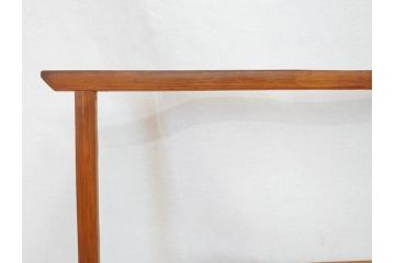 昭和初期　古民具　竹製　竹の素材を生かしたデザインの小さな衣桁(手拭い、ハンガーラック、着物掛け、衣装掛け、タオル掛け)(R-078702)