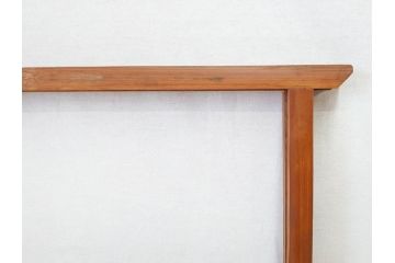 昭和初期　古民具　竹製　竹の素材を生かしたデザインの小さな衣桁(手拭い、ハンガーラック、着物掛け、衣装掛け、タオル掛け)(R-078702)