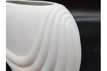 ドイツ　Rosenthal(ローゼンタール)　Studio-linie(スタジオライン)　シンプルながら飾り模様のデザイン性が光るベース2点&プレート7客セット(CLASSIC ROSE、クラシック・ローズ、ゴールドライン、花瓶、花器、花入、花生、磁器、中皿、大皿、洋食器、金彩)(R-078703)