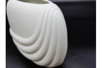 ドイツ　Rosenthal(ローゼンタール)　Studio-linie(スタジオライン)　シンプルながら飾り模様のデザイン性が光るベース2点&プレート7客セット(CLASSIC ROSE、クラシック・ローズ、ゴールドライン、花瓶、花器、花入、花生、磁器、中皿、大皿、洋食器、金彩)(R-078703)