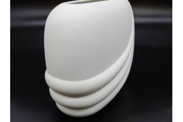 ドイツ　Rosenthal(ローゼンタール)　Studio-linie(スタジオライン)　シンプルながら飾り模様のデザイン性が光るベース2点&プレート7客セット(CLASSIC ROSE、クラシック・ローズ、ゴールドライン、花瓶、花器、花入、花生、磁器、中皿、大皿、洋食器、金彩)(R-078703)