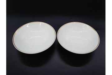 ドイツ　Rosenthal(ローゼンタール)　Studio-linie(スタジオライン)　シンプルながら飾り模様のデザイン性が光るベース2点&プレート7客セット(CLASSIC ROSE、クラシック・ローズ、ゴールドライン、花瓶、花器、花入、花生、磁器、中皿、大皿、洋食器、金彩)(R-078703)
