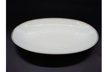 ドイツ　Rosenthal(ローゼンタール)　Studio-linie(スタジオライン)　シンプルながら飾り模様のデザイン性が光るベース2点&プレート7客セット(CLASSIC ROSE、クラシック・ローズ、ゴールドライン、花瓶、花器、花入、花生、磁器、中皿、大皿、洋食器、金彩)(R-078703)