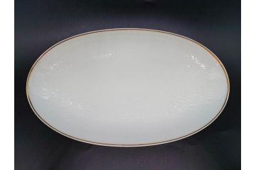 ドイツ　Rosenthal(ローゼンタール)　Studio-linie(スタジオライン)　シンプルながら飾り模様のデザイン性が光るベース2点&プレート7客セット(CLASSIC ROSE、クラシック・ローズ、ゴールドライン、花瓶、花器、花入、花生、磁器、中皿、大皿、洋食器、金彩)(R-078703)