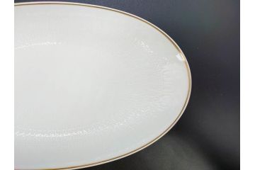 ドイツ　Rosenthal(ローゼンタール)　Studio-linie(スタジオライン)　シンプルながら飾り模様のデザイン性が光るベース2点&プレート7客セット(CLASSIC ROSE、クラシック・ローズ、ゴールドライン、花瓶、花器、花入、花生、磁器、中皿、大皿、洋食器、金彩)(R-078703)