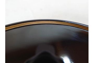 輪島塗　大向高洲堂　木製　絵変り金蒔絵　艶やかな漆に金蒔絵が映える銘々皿5客&茶托5客セット(茶道具、黒漆、漆器、菓子器、小皿、和食器、和皿、草花、共箱付き、栞付き)(R-078704)