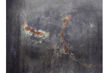 時代物　廣忠斎鋳　古銅　細かい装飾が魅力的な水盤(獣耳、双耳、ダブルハンド、花器、花入、花生、盆栽鉢、雷文、水鉢、水盆)(R-078705)