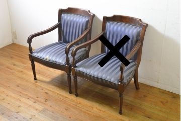 中古　maruni(マルニ木工)　KENT-COURT(ケントコート)　洗練された佇まいが美しいアームチェア(ラウンジチェア、一人掛け、椅子)(R-078708)