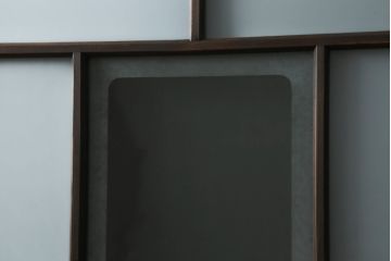 アンティーク建具　大正ロマン　ノスタルジックな空間を演出するガラス窓4枚セット(引き戸、ガラス戸)(R-078715)